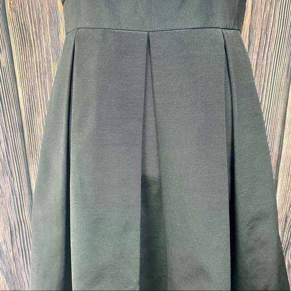 WHITE HOUSE BLACK MARKET Lace Fit & Flare Pleated Tuxedo Dress with Pockets - Picture 3 of 10